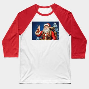 Peace time Santa Baseball T-Shirt